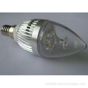 High Power 3W 240lm LED Candle Bulbs Light Cold White 90 Ra